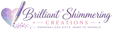 Brilliant Shimmering Creations horizontal logo