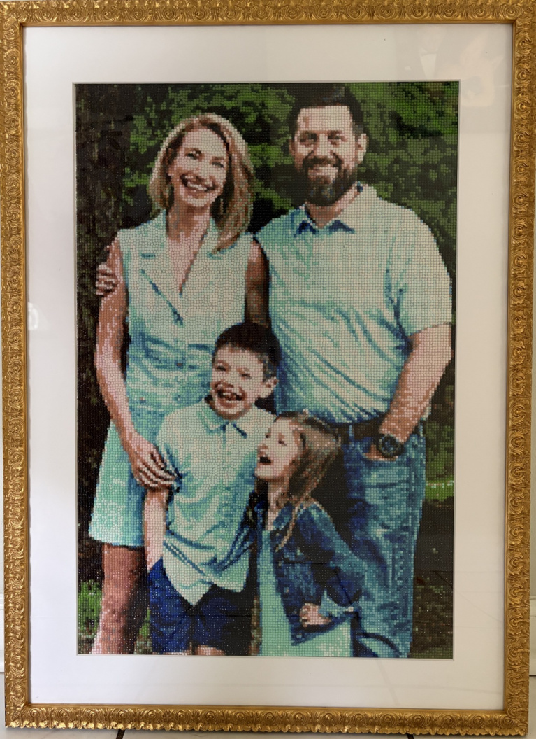 framed custom photo art